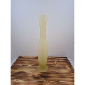 12" Carlo Moretti Style Studio Frosted Glass Vase Mid‎ Century Modern Mcm
